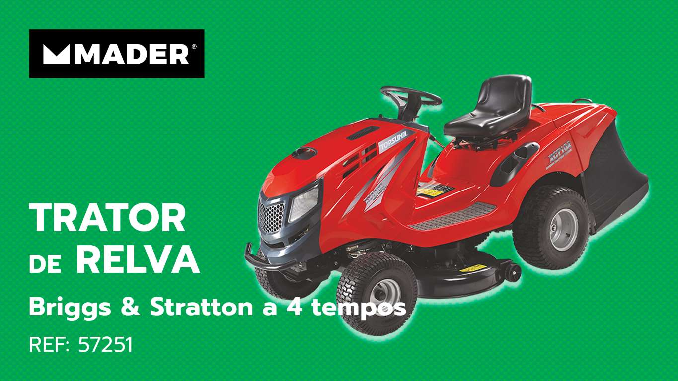 Funcionamento das Lâminas de Corte - Trator de Relva MADER® | Garden Tools