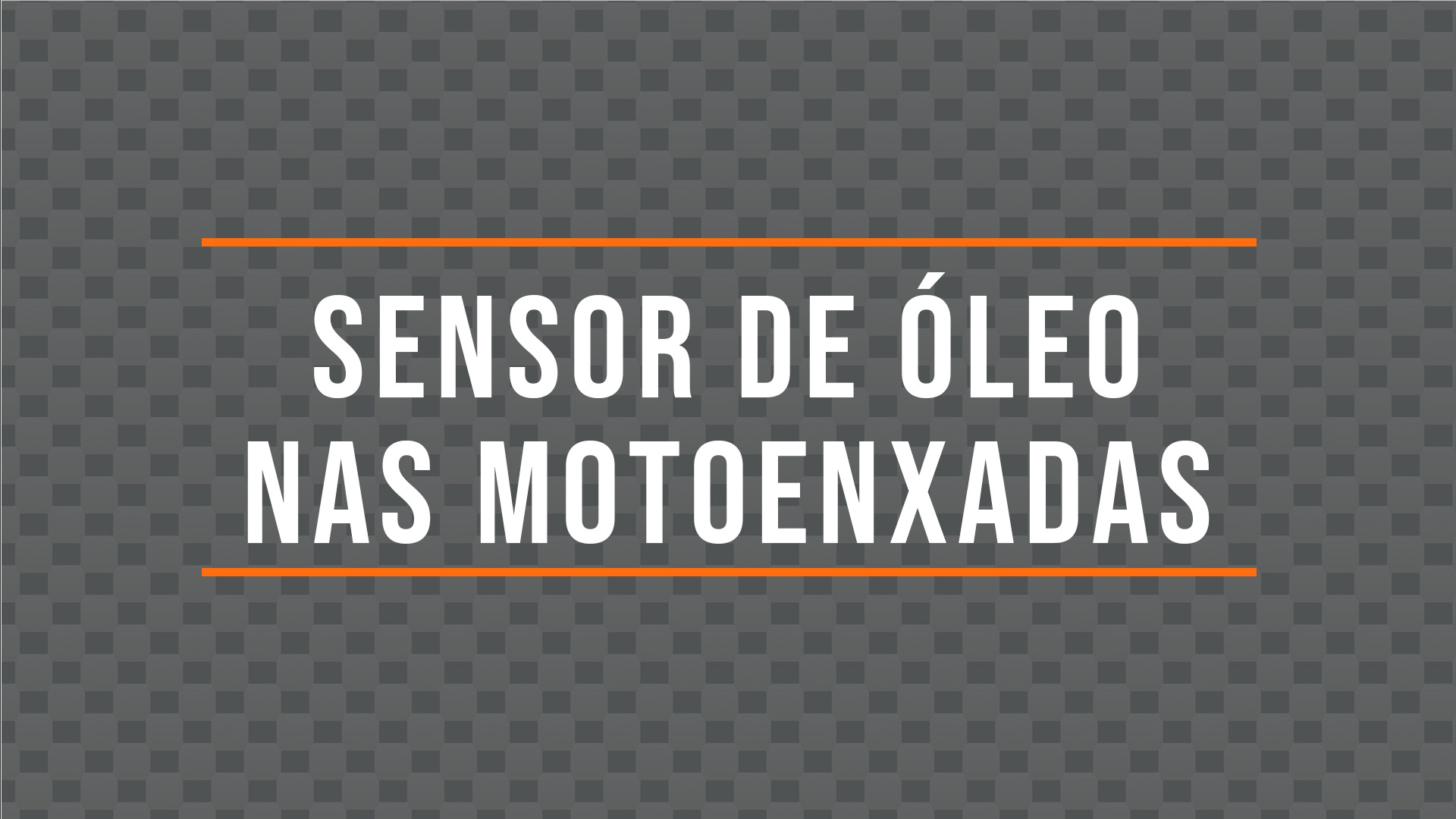 Sensor de Óleo nas Motoenxadas